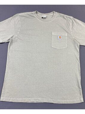 Carhartt Workwear Pocket Shirt Large Relaxed Fit Sun Fade Olive Hype Streetwear